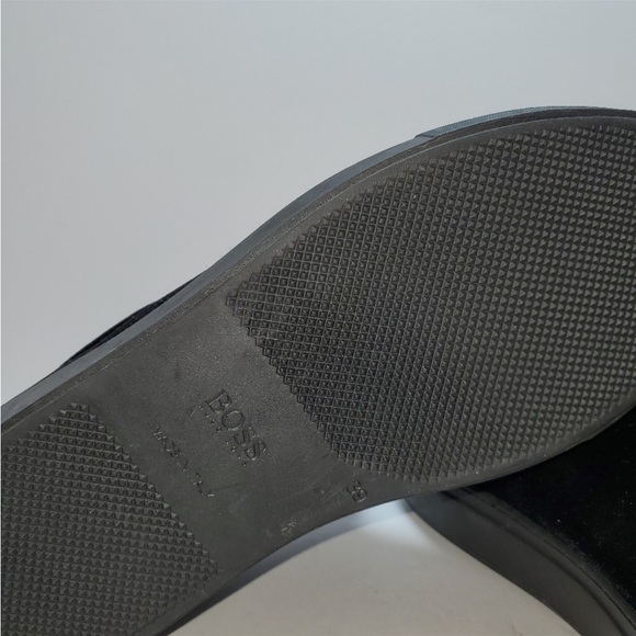 BOSS Hugo Boss NWOB Black Velvet Sneakers size 39 - Picture 5 of 7